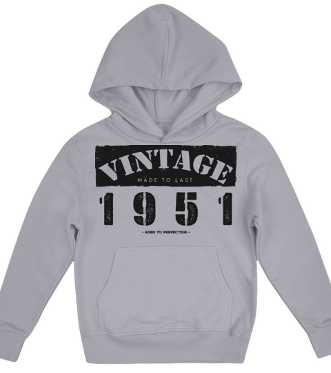 Vintage Classic 1951 72nd Birthday - 72 Years Old Kids Hoodie