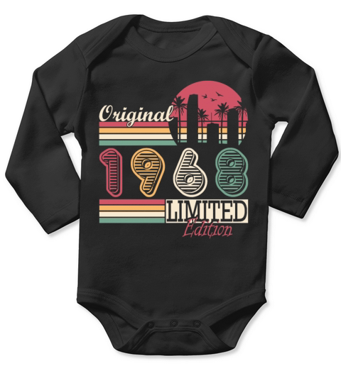 1968 Original Vintage Birthday Gift Long Sleeve Baby One-Piece