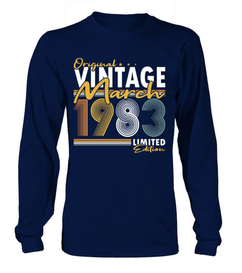 40th birthday march 1983 original 1983 Long sleeved Unisex