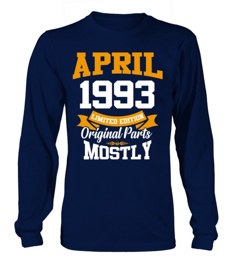 April 1993 Vintage Birthday Present Long sleeved Unisex