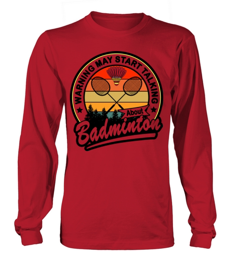 Badminton Lover Quote Vintage Design Long sleeved Unisex