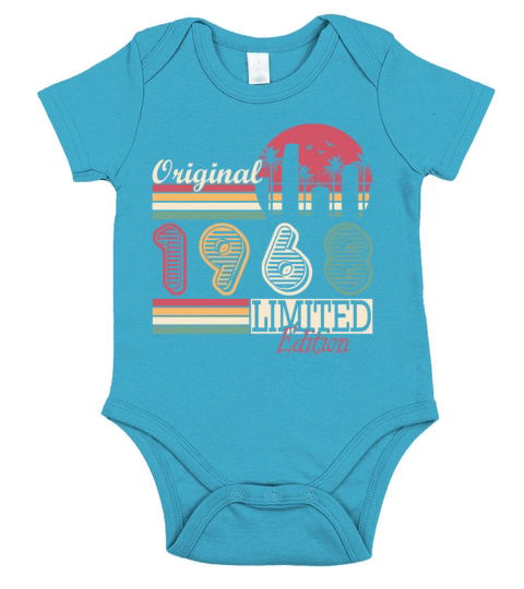 1968 Original Vintage Birthday Gift Short Sleeve Baby One-Piece