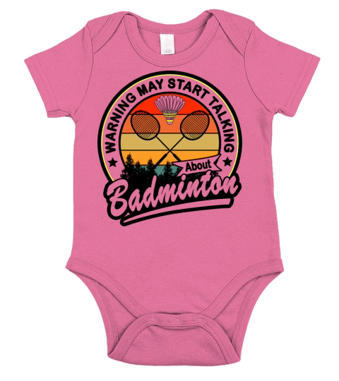 Badminton Lover Quote Vintage Design Short Sleeve Baby One-Piece