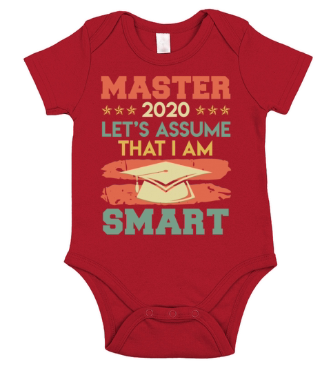 Lets assume I am smart 2020 masters degree Short Sleeve Baby One-Piece