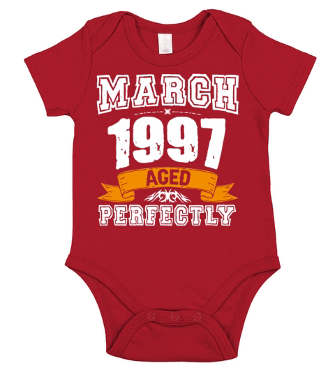 March 1997 Vintage Birthday Present Short Sleeve Baby One-Piece