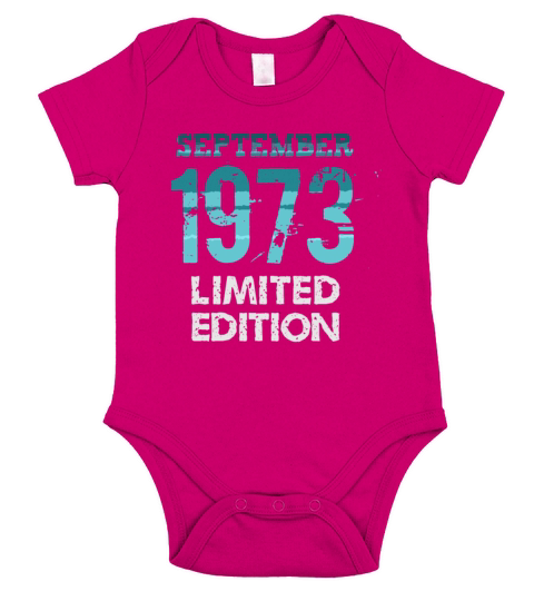 September 1973 Limited Edition Short Sleeve Baby One-Piece