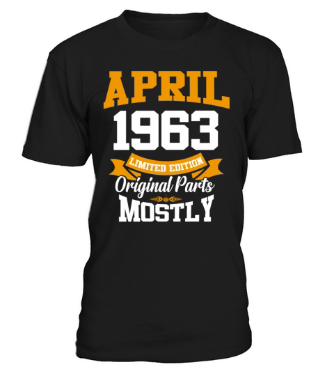 April 1963 Vintage Birthday Present T-Shirt Unisex