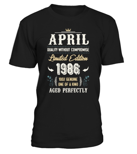 April 1986 Vintage Birthday Present T-Shirt Unisex