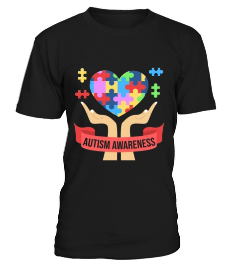 Heart Autism Awareness Acceptance Family Support T-Shirt Unisex