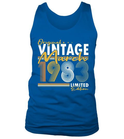 40th birthday march 1983 original 1983 Tank Top Unisex