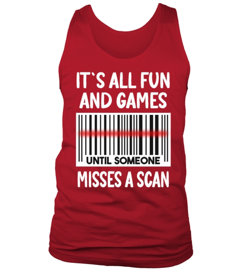 Funny Postal Worker Barcode Quote Tank Top Unisex
