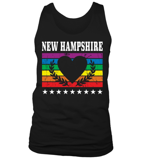 New Hampshire Pride Flag Pride Month LGBTQ Flag Tank Top Unisex