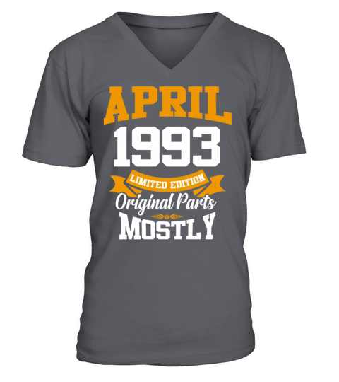 April 1993 Vintage Birthday Present V-Neck T-shirt