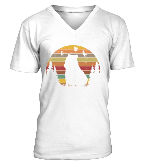 Capybara Retro Vintage V-Neck T-shirt