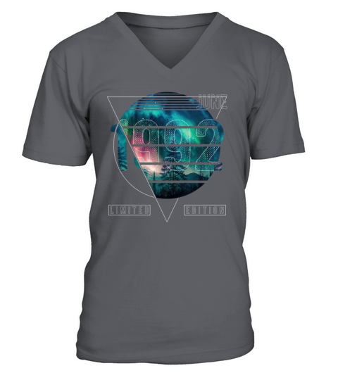 Limited Edition 1992 June Birthday Polar Lights V-Neck T-shirt