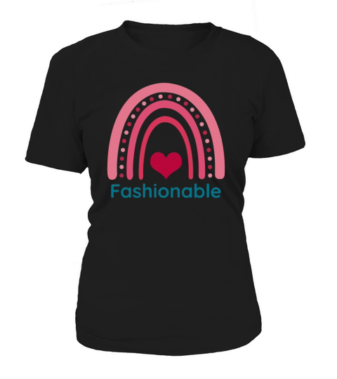 Fashionable Viva Magenta Boho Rainbow Women's T-Shirt