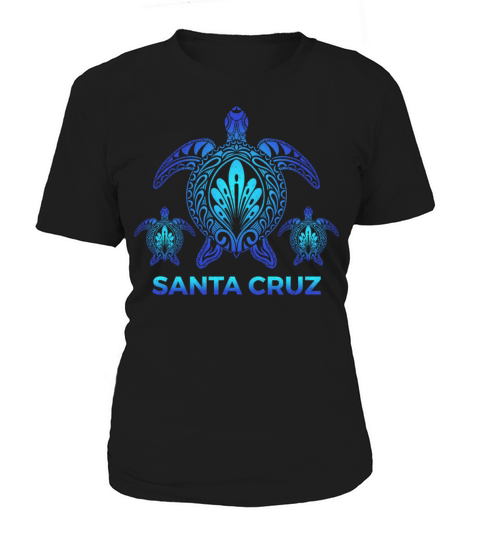 Vintage Santa Cruz California CA Turtle Souvenirs Women's T-Shirt