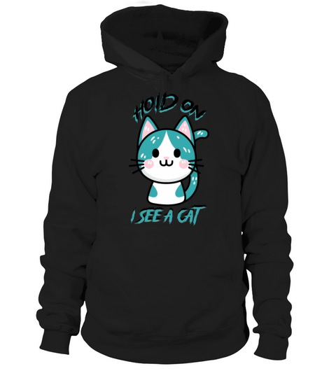 Hold On I See A Cat Vintage Cat Mom Kitten Hoodie Unisex