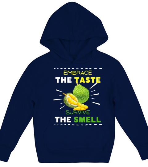 Durian taste smell funny meme gift durian lover Kids Hoodie