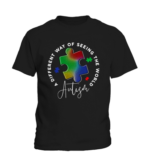 Different Way of Seing the World - Autism Awarenes Kids T-Shirt