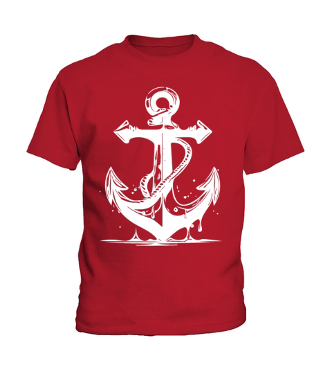 Vintage Old Wet Anchor With Rope Kids T-Shirt