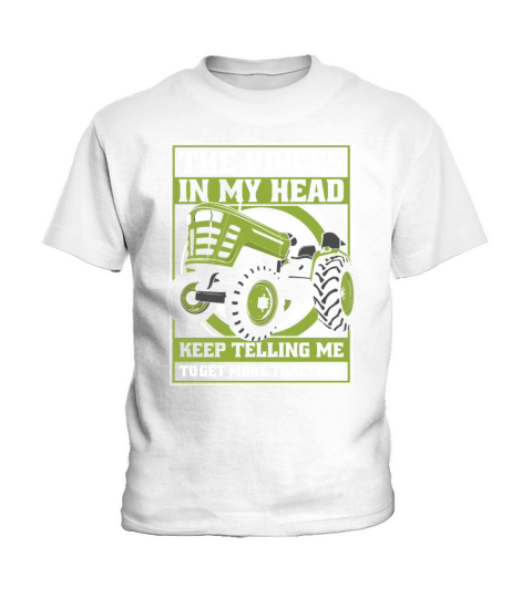 Voices In Head Telling Me Get More Tractors Kids T-Shirt