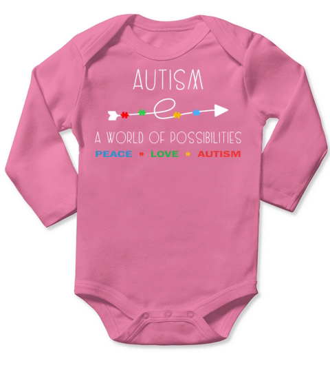Autism A World of Possibilities Long Sleeve Baby One-Piece