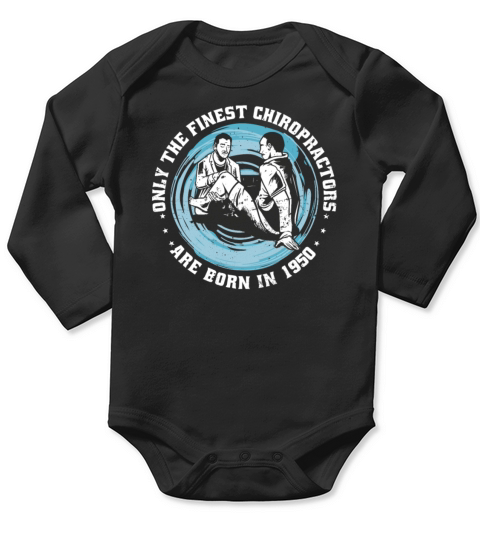 Physiotherapy born in 1950 Vintage Birthday Long Sleeve Baby One-Piece