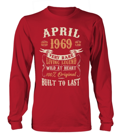 April 1969 Birthday Surprise Long sleeved Unisex