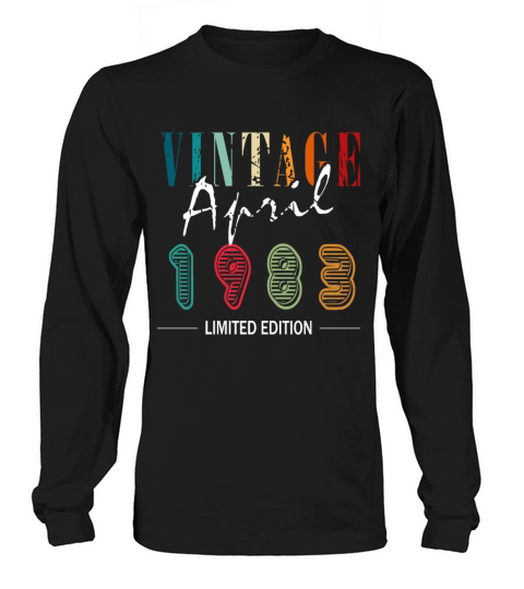 April 1983 vintage retro birthday Long sleeved Unisex