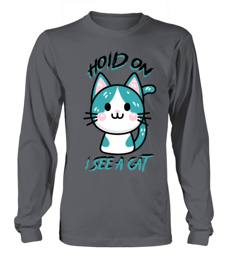 Hold On I See A Cat Vintage Cat Mom Kitten Long sleeved Unisex