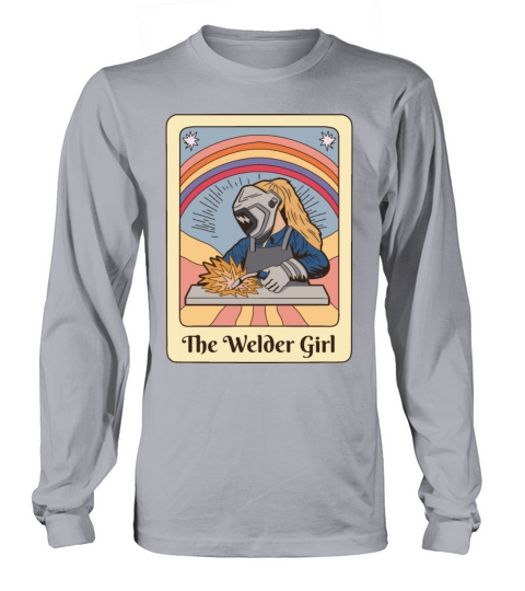 Vintage Welder Girl Tarot Art Long sleeved Unisex