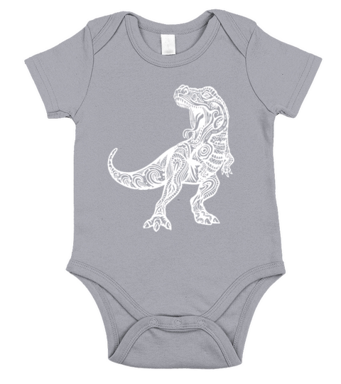 Dinosaur Retro Style Vintagestreetperiodrabbitssty Short Sleeve Baby One-Piece