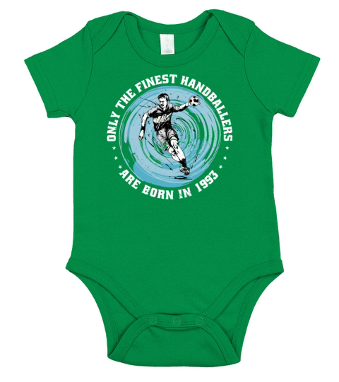 Handballers born in 1993 Birthday Vintage Ballgame Short Sleeve Baby One-Piece
