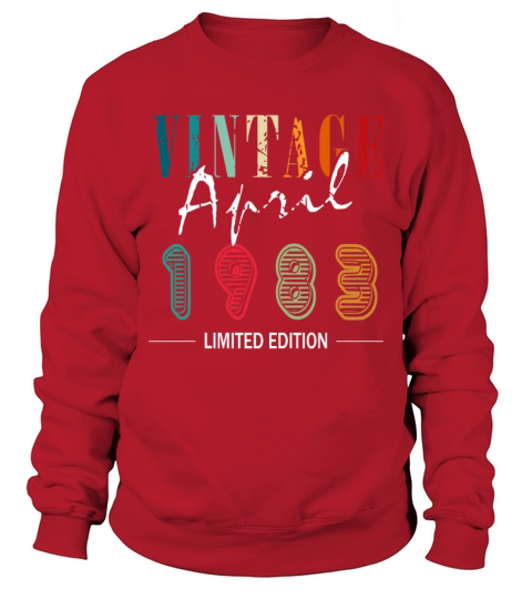 April 1983 vintage retro birthday Sweatshirt Unisex