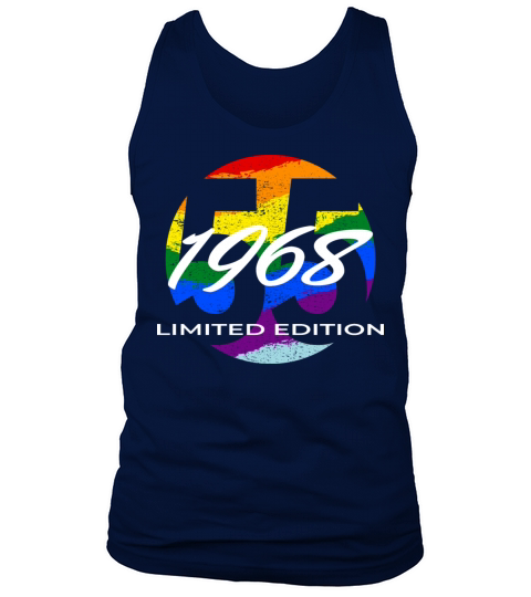 55th birthday men women 55 years 1968 vintage Tank Top Unisex