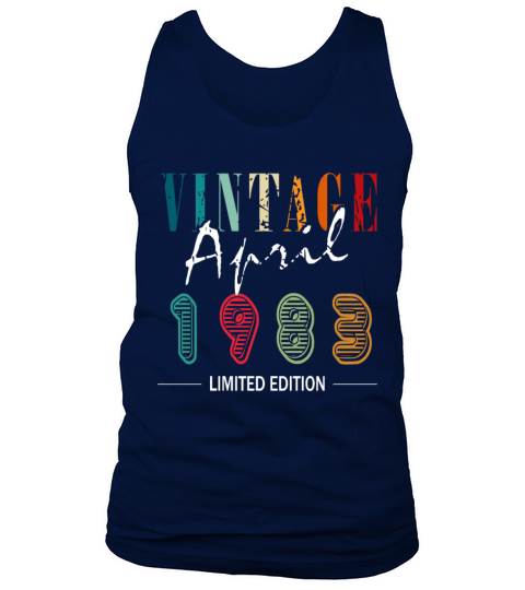 April 1983 vintage retro birthday Tank Top Unisex