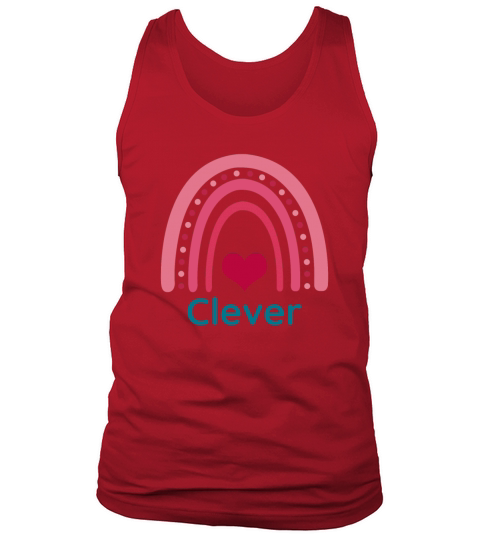 Clever Viva Magenta Boho Rainbow Tank Top Unisex