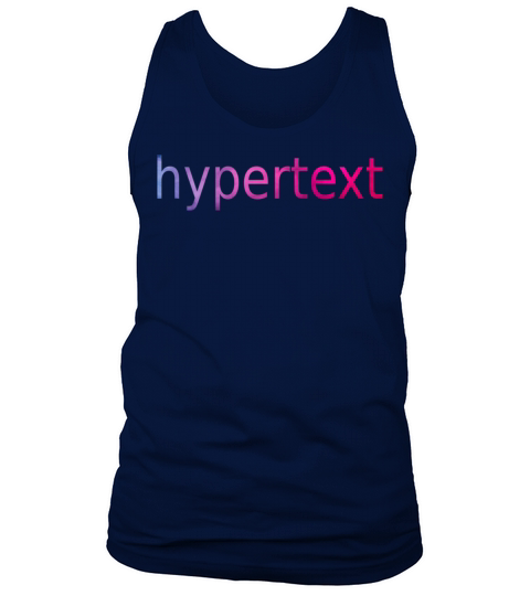 Funny hypertext colorful text Tank Top Unisex