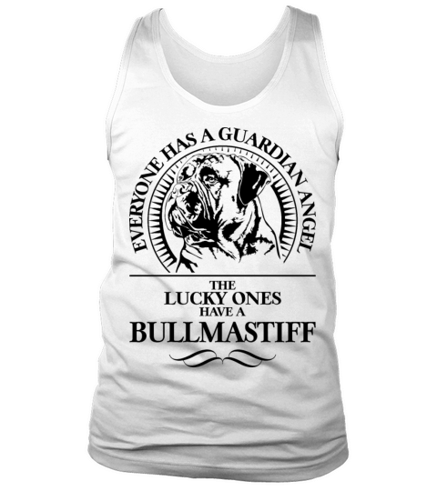 Proud Bullmastiff Guardian Angel dog quote Tank Top Unisex