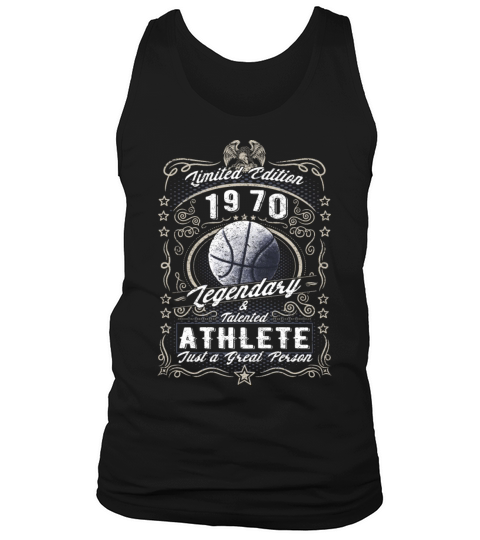 Vintage 1970 Basketball Birthday Gift Sport Hobby Tank Top Unisex