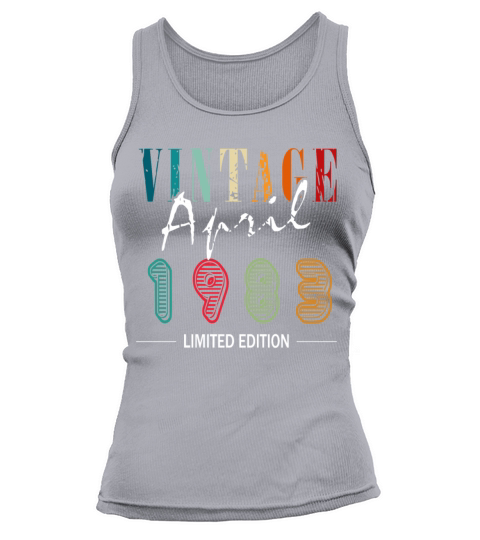 April 1983 vintage retro birthday Tank top Woman