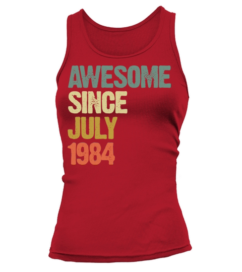 Distressed Vintage Awesome Since July 1984 Tank top Woman