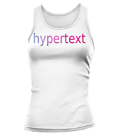 Funny hypertext colorful text Tank top Woman