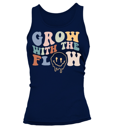 Grow With The Flow 70s Boho Peace Hippie Gift Tank top Woman