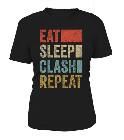 Eat Sleep Clash Repeat Vintage Gaming Clan Women's T-Shirt