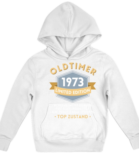 50th Birthday Vintage 1973 Kids Hoodie