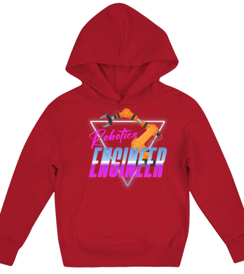 Robot Robotics Engineer Retro Kids Hoodie