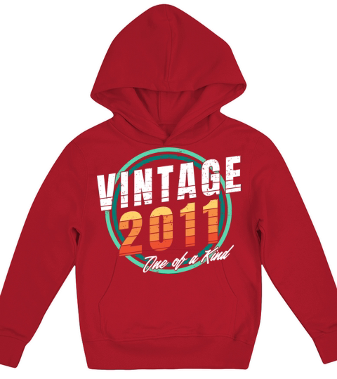 Vintage 2011 Shirt for Men Women 12 Year Old 12nd Kids Hoodie