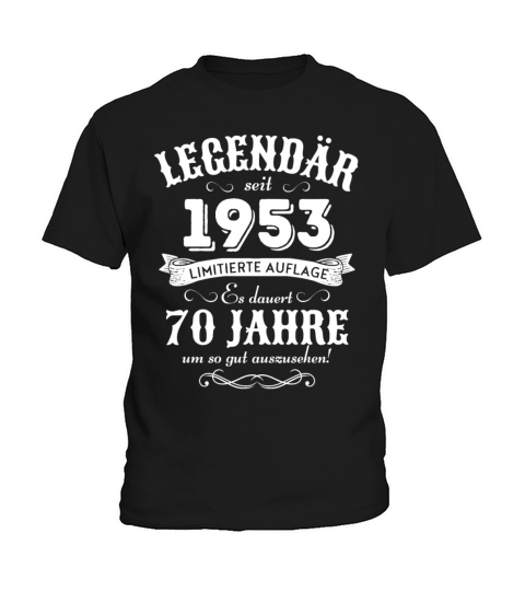 70th Birthday Vintage 1953 Kids T-Shirt